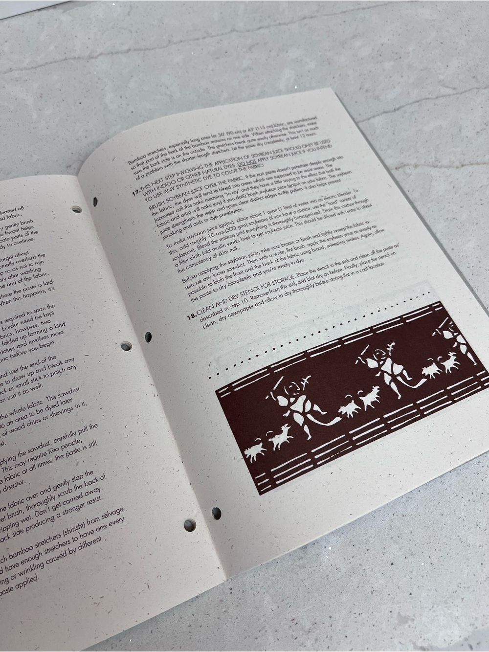 Vintage, 1993 Maiwa Handprints Katazome Manual book. Japan. Japanese. Norizome. - Picture 5 of 8